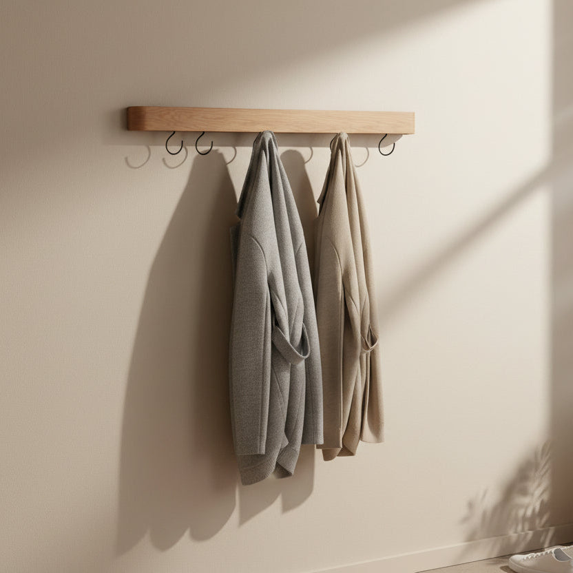 TOLINO | מתלה עץ משולב מדף