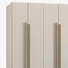 תמונה מזווית מספר 3 של המוצר BAJ | ארון דלתות פתיחה עשוי עץ תעשייתי בחיפוי מלמין