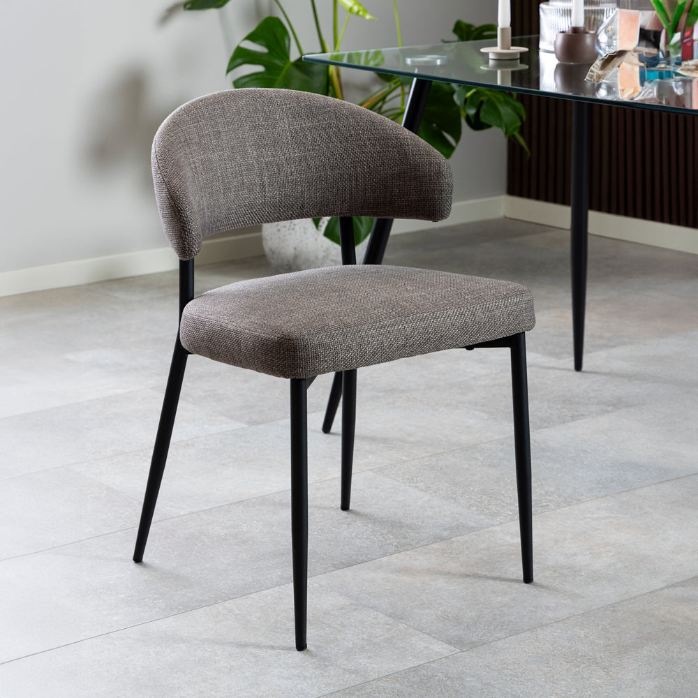 DECAGON | כיסא מודרני מרופד עם גב מעוגל - KUALA