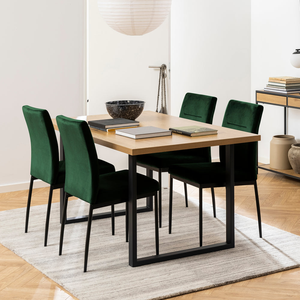 YANTI | כיסא מודרני מרופד בבד קטיפתי - KUALA