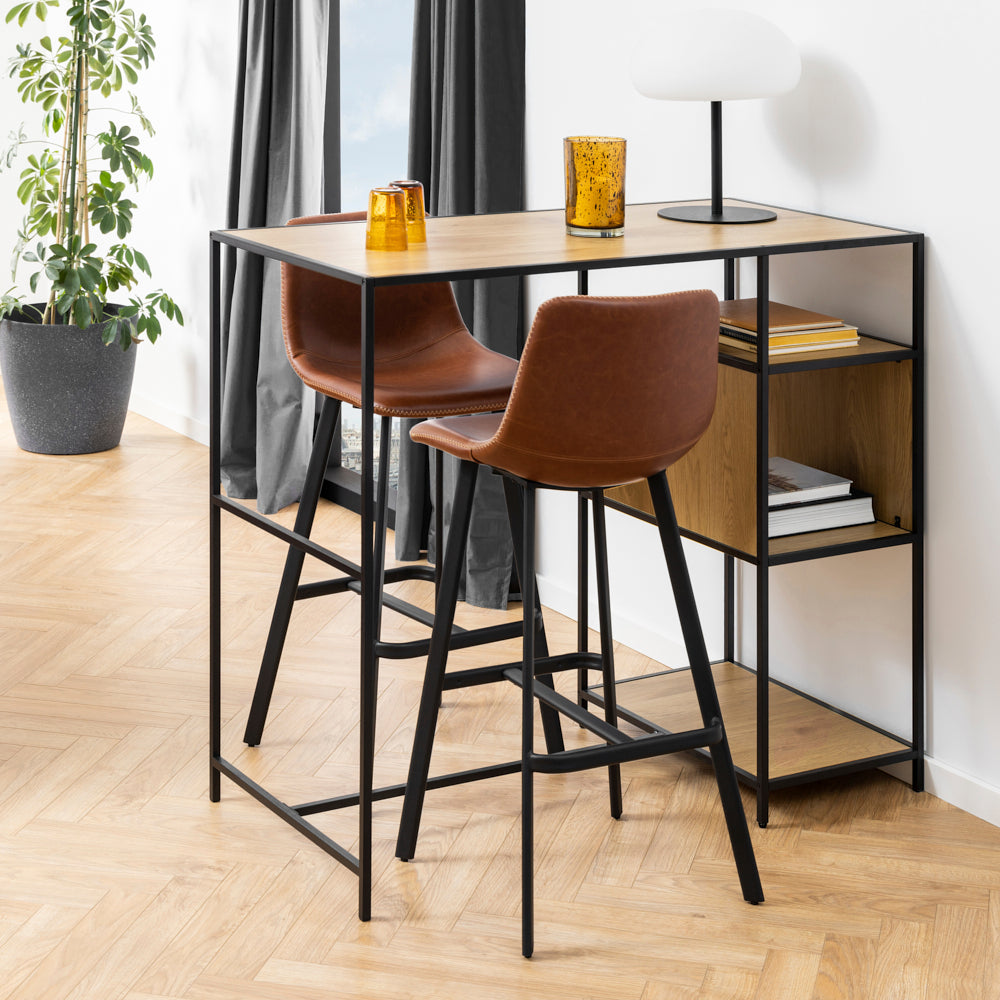 KWAITO | כיסא בר מודרני מרופד בבד דמוי עור - KUALA