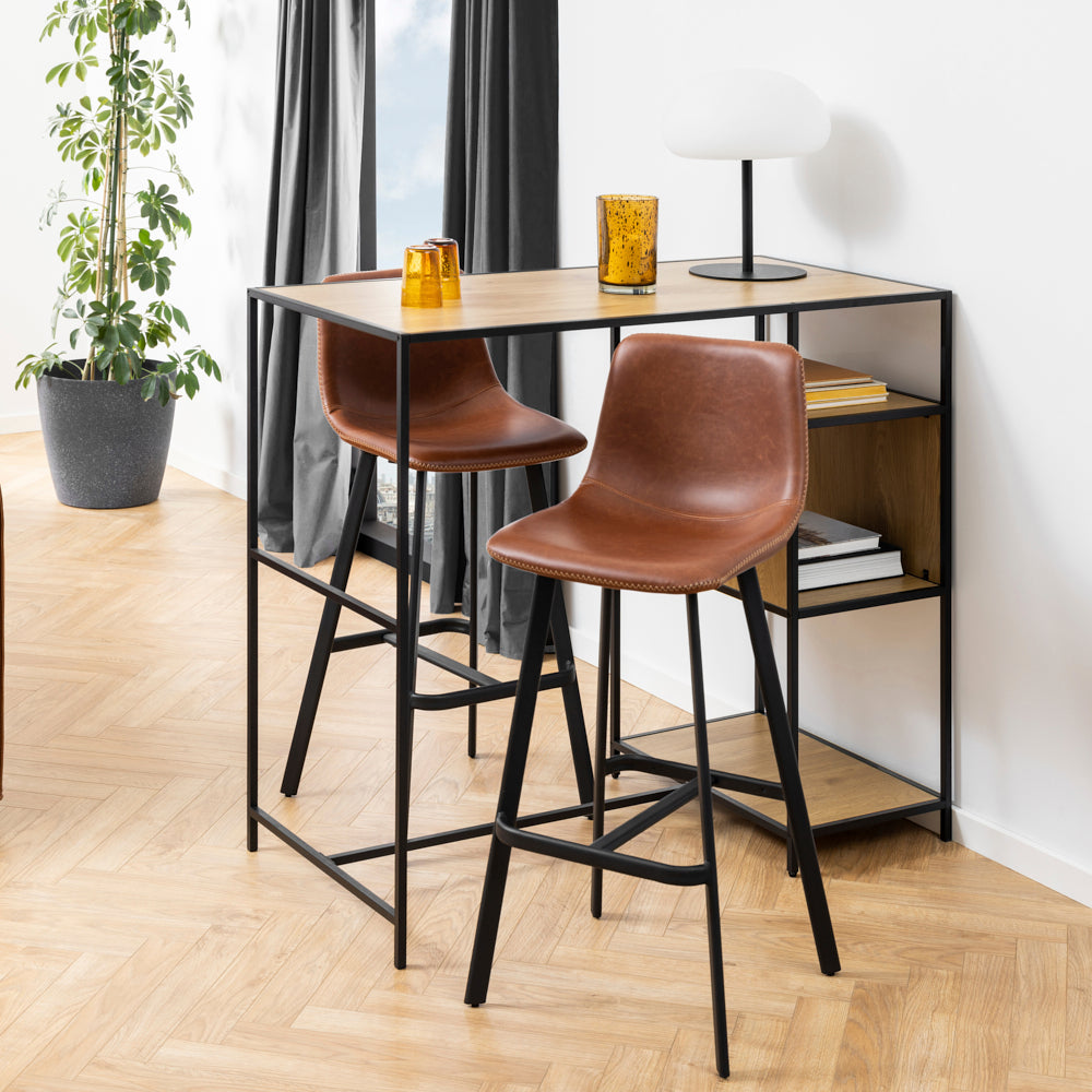 KWAITO | כיסא בר מודרני מרופד בבד דמוי עור - KUALA