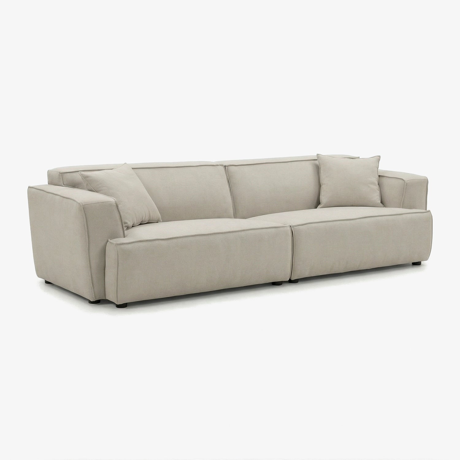 HAKORI | ספה תלת מושבית מודרנית מרופדת בבד אריג