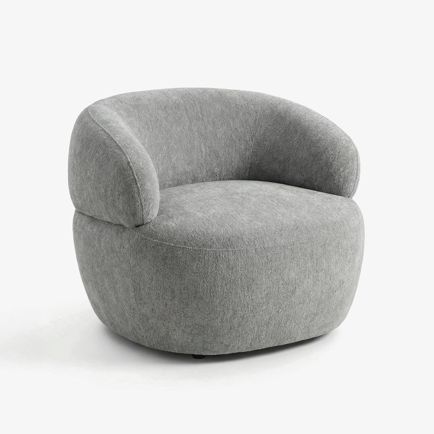 LAVAKO | כורסא מעוגלת מרופדת בבד אריג - KUALA