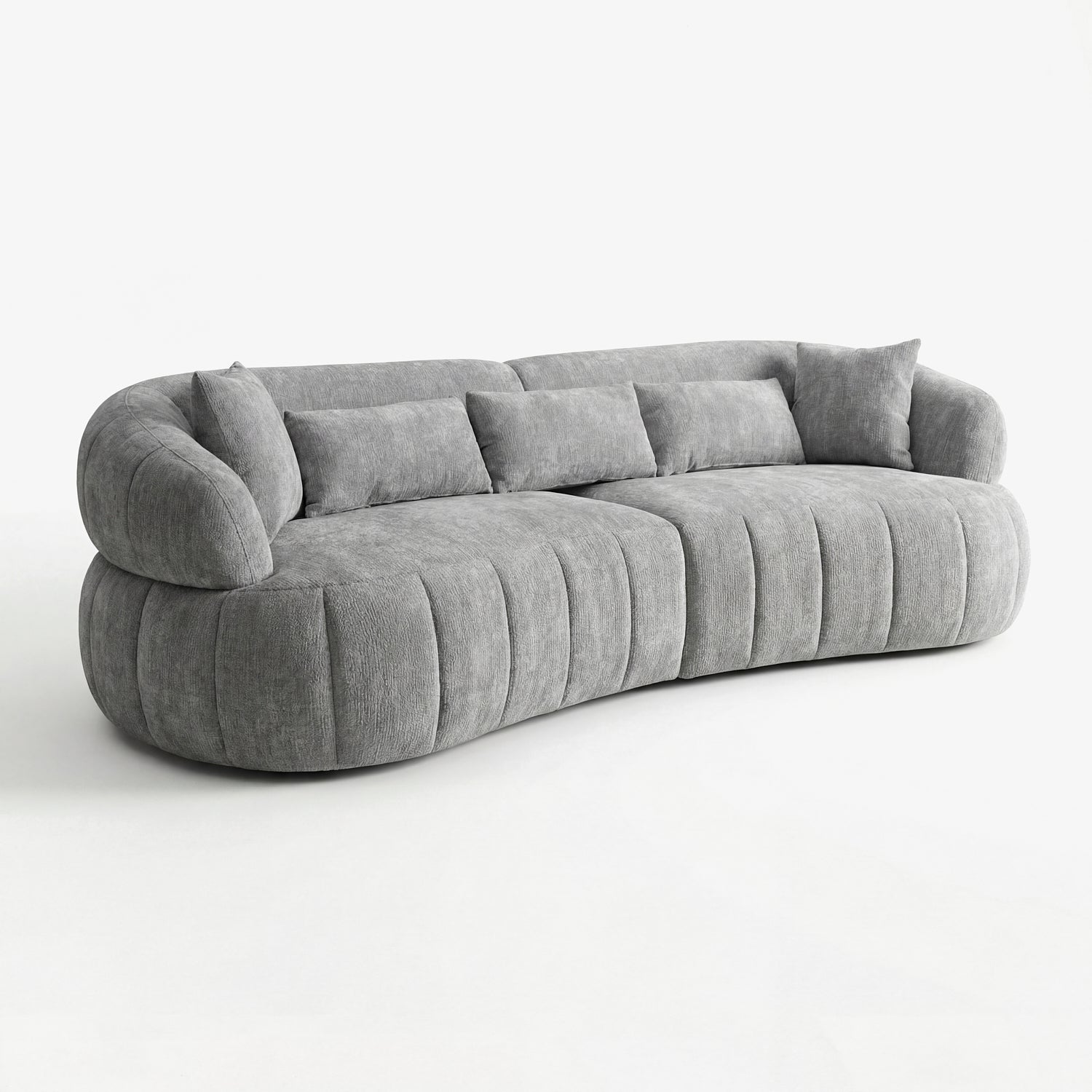 REINT | ספה נורדית מרופדת בבד אריג, 284 ס"מ - KUALA