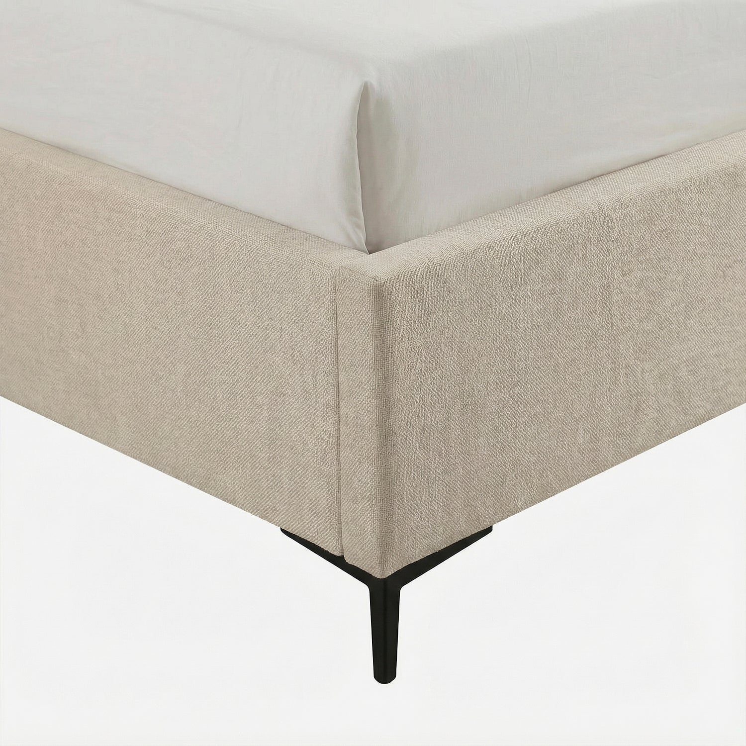 EDDAB | מיטה מודרנית מרופדת בבד אריג - KUALA