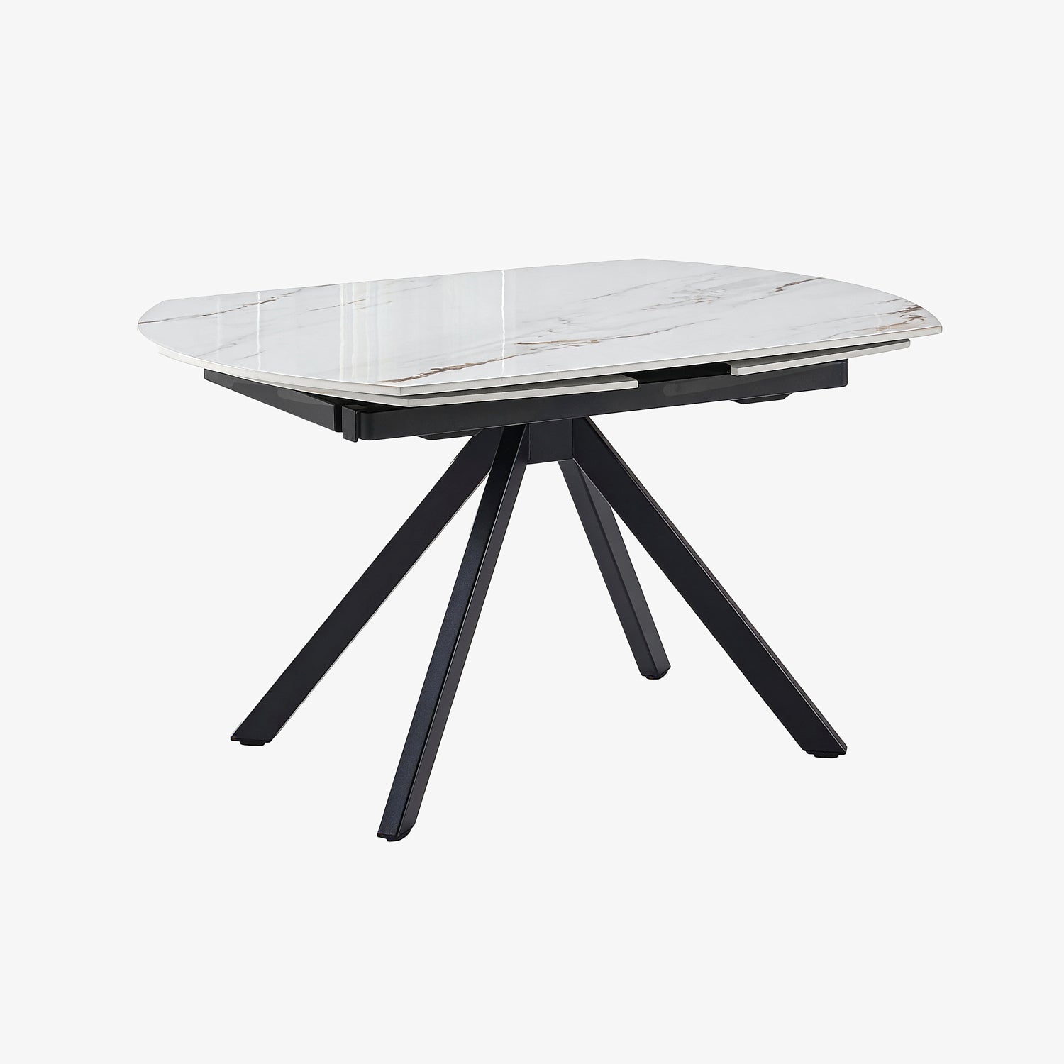 NALTY | שולחן אוכל אובלי 130/90 ס"מ, נפתח ל-190 ס"מ, עד 8 סועדים