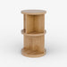 תמונה מזווית מספר 5 של המוצר YURGEN | שולחן צד מעוגל מעץ בגוון טבעי