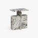 תמונה מזווית מספר 1 של המוצר RAH | שולחן צד עשוי אבן גרניט ווייט-טורפדו מקורית