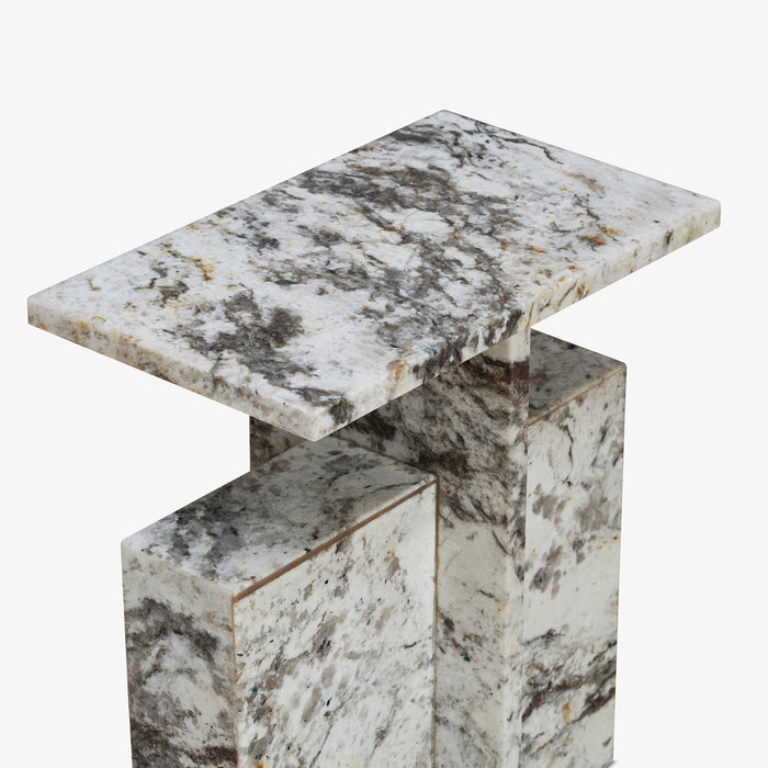 RAH | שולחן צד עשוי אבן גרניט ווייט-טורפדו מקורית