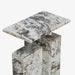 תמונה מזווית מספר 3 של המוצר RAH | שולחן צד עשוי אבן גרניט ווייט-טורפדו מקורית