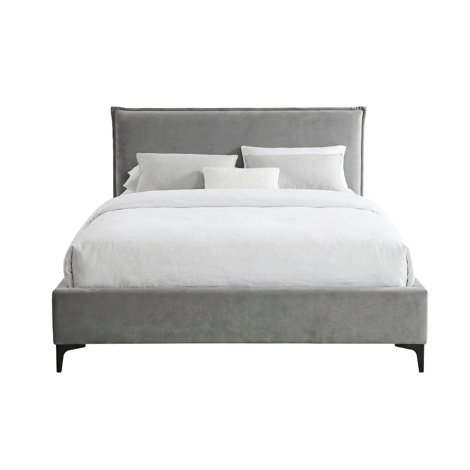 STENMAR | מיטה זוגית מרופדת בבד אריג