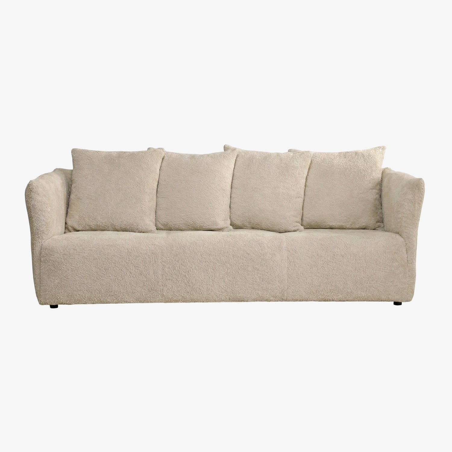 YRSAU | ספה תלת מושבית מודרנית מרופדת בבד אריג