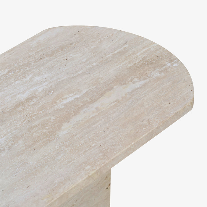 DOGMA | שולחן צד עשוי אבן טרוונטין
