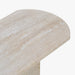 תמונה מזווית מספר 2 של המוצר DOGMA | שולחן צד עשוי אבן טרוונטין