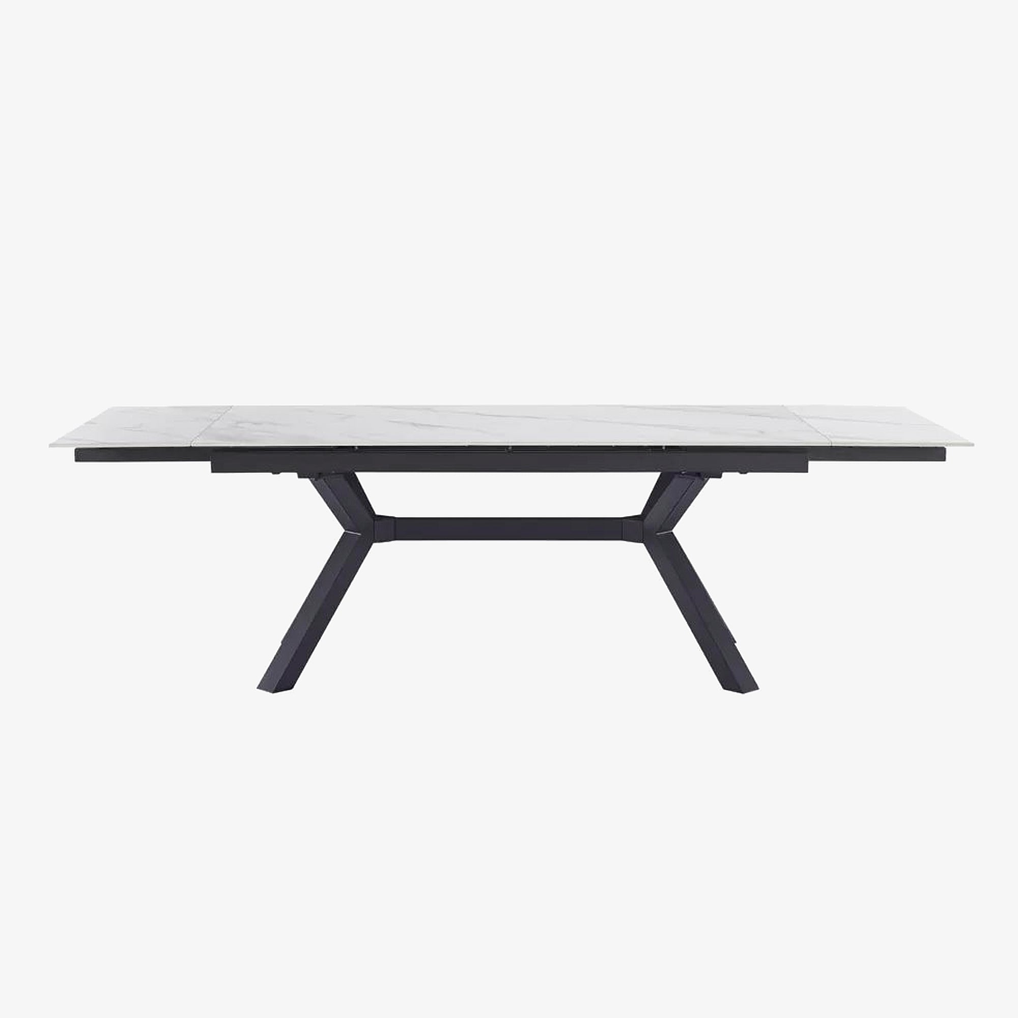 TORBERG | שולחן אוכל מלבני 160/90 ס"מ, נפתח ל-240 ס"מ, עד 10 סועדים