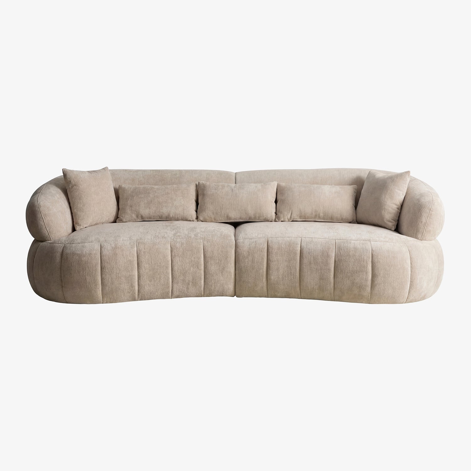 REINT | ספה נורדית מרופדת בבד אריג, 284 ס"מ - KUALA