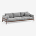 תמונה מזווית מספר 10 של המוצר CHE | ספה תלת-מושבית מודרנית לסלון עם מסגרת עץ מלא