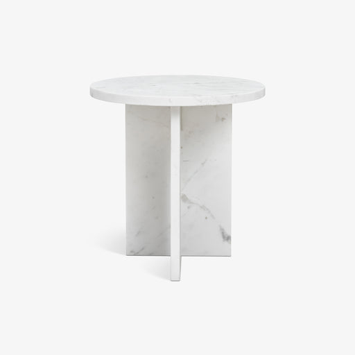 מעבר לעמוד מוצר CHOX | שולחן צד מיוחד עשוי שיש קוורץ לבן מקורי