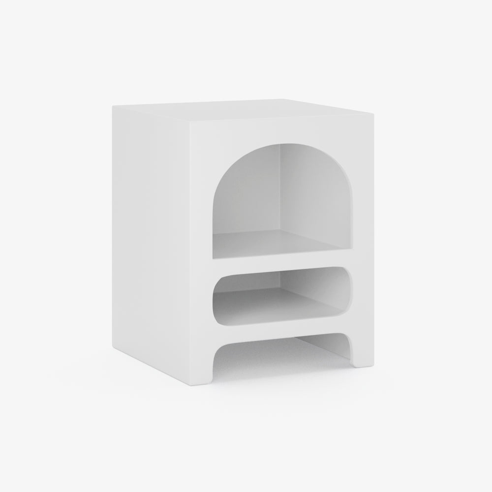 ARCOT | שידת לילה מעץ, 40/40 ס"מ, עם מדפים פתוחים - KUALA