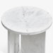 תמונה מזווית מספר 6 של המוצר CHOX | שולחן צד מיוחד עשוי שיש קוורץ לבן מקורי