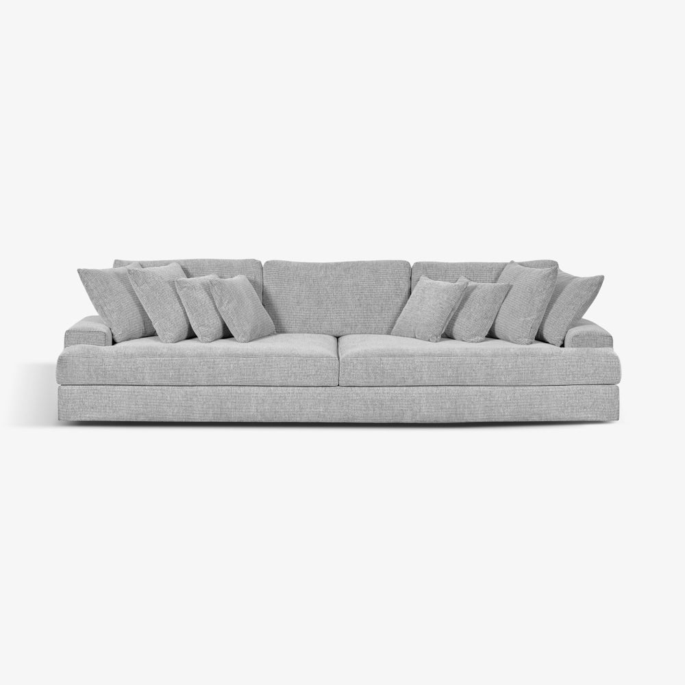 BARCODE | ספה דו מושבית נורדית מרופדת בבד אריג - KUALA