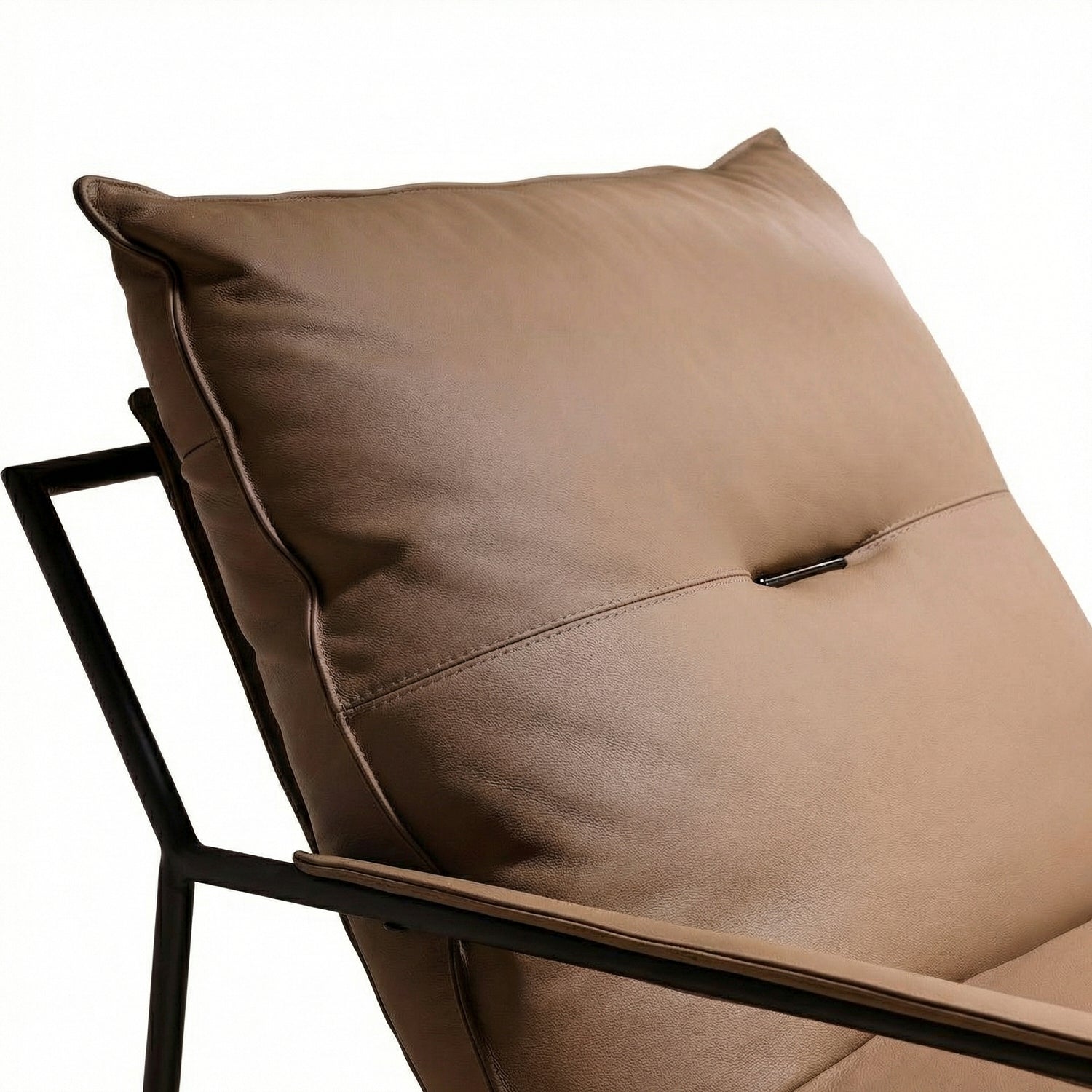 ELOFEK | כורסא מרופדת עור בשילוב מתכת - KUALA