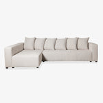 EBBERO | ספה פינתית מודרנית מרופדת בבד אריג - KUALA