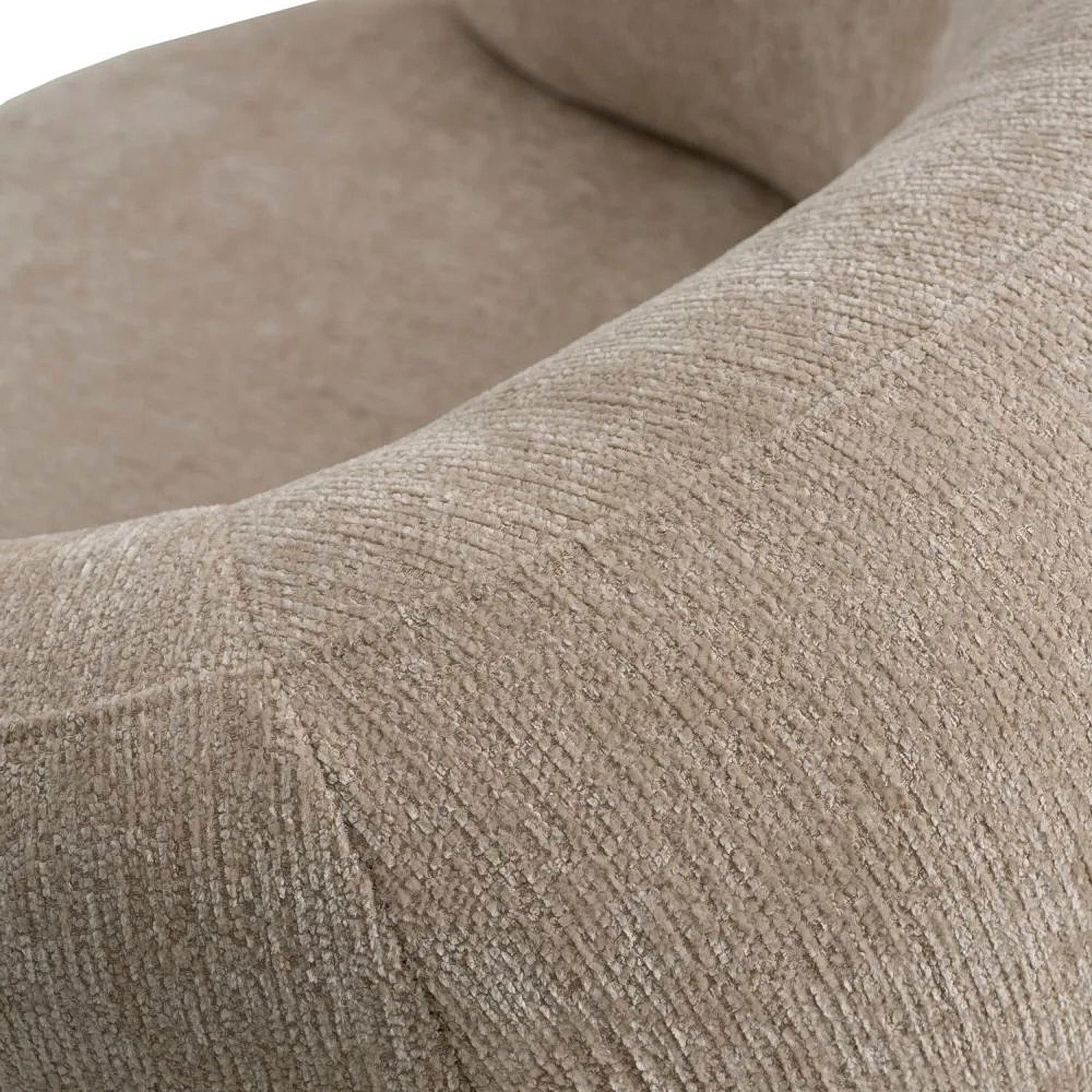 LAVAKO | כורסא מעוגלת מרופדת בבד אריג - KUALA