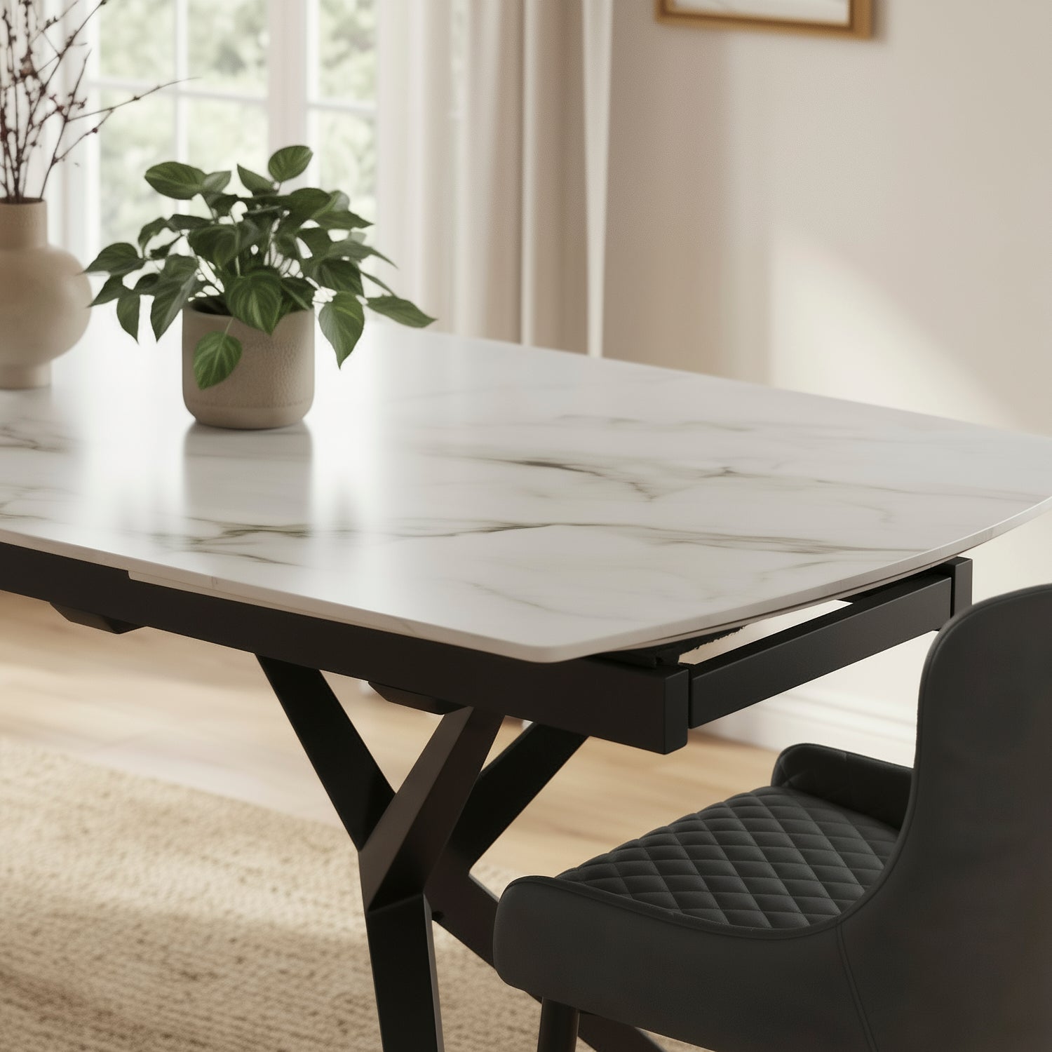 YARSIK | שולחן אוכל מלבני נפתח, מגיע בשני גדלים