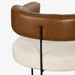 תמונה מזווית מספר 8 של המוצר FOUR  | כורסא מעוצבת בסגנון אורבני עכשווי עם מושב בד בוקלה ומשענת דמוי-עור