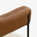 תמונה מזווית מספר 10 של המוצר FOUR  | כורסא מעוצבת בסגנון אורבני עכשווי עם מושב בד בוקלה ומשענת דמוי-עור