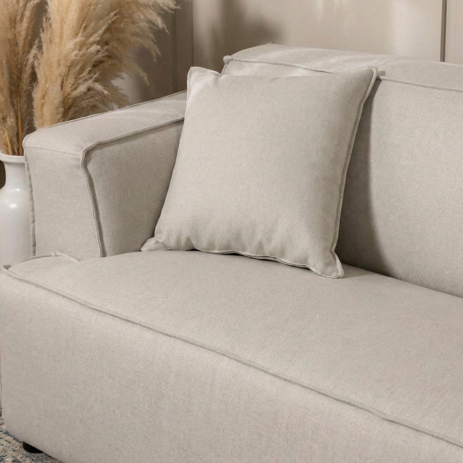 HAKORI | ספה תלת מושבית מודרנית מרופדת בבד אריג