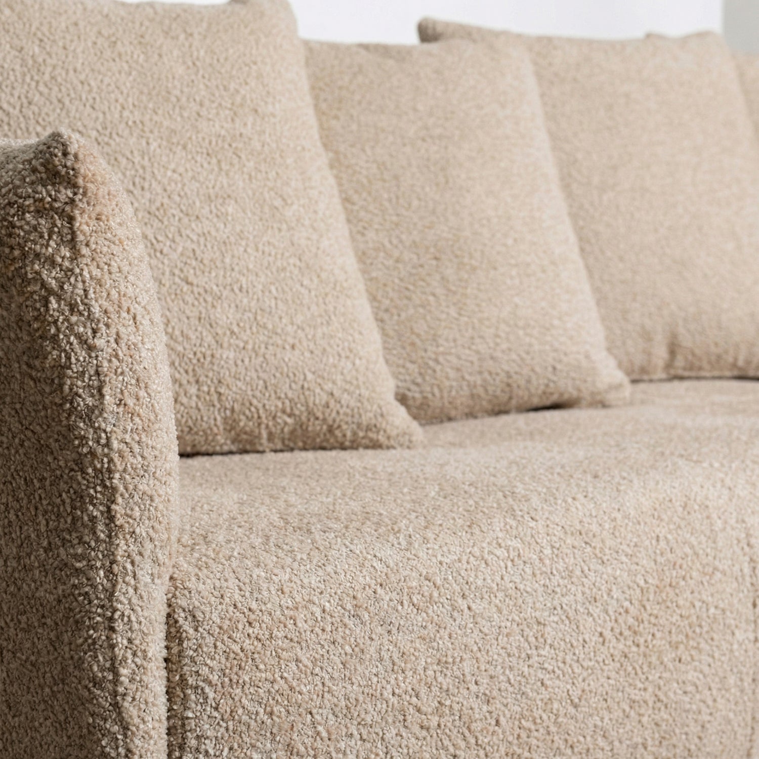 YRSAU | ספה תלת מושבית מודרנית מרופדת בבד אריג - KUALA