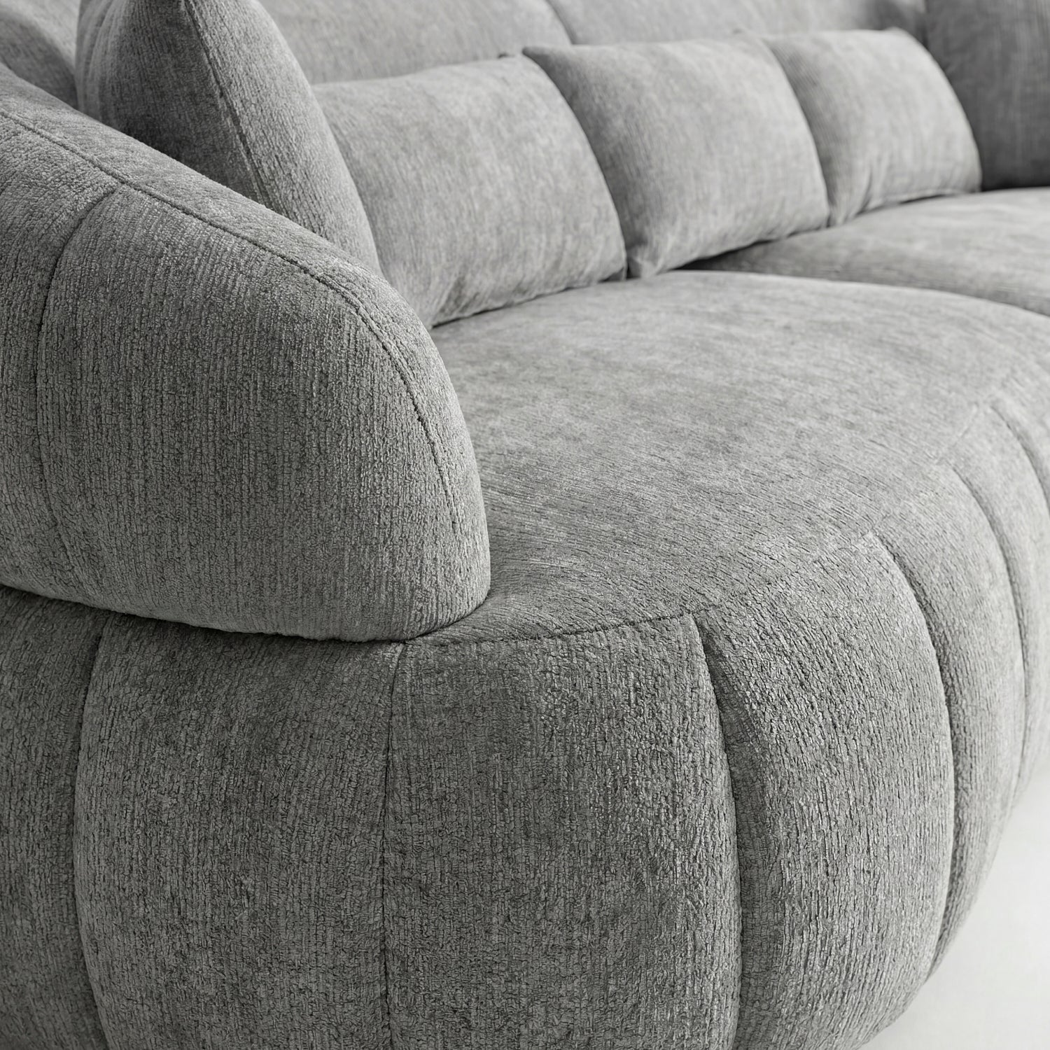 REINT | ספה נורדית מרופדת בבד אריג, 284 ס"מ - KUALA