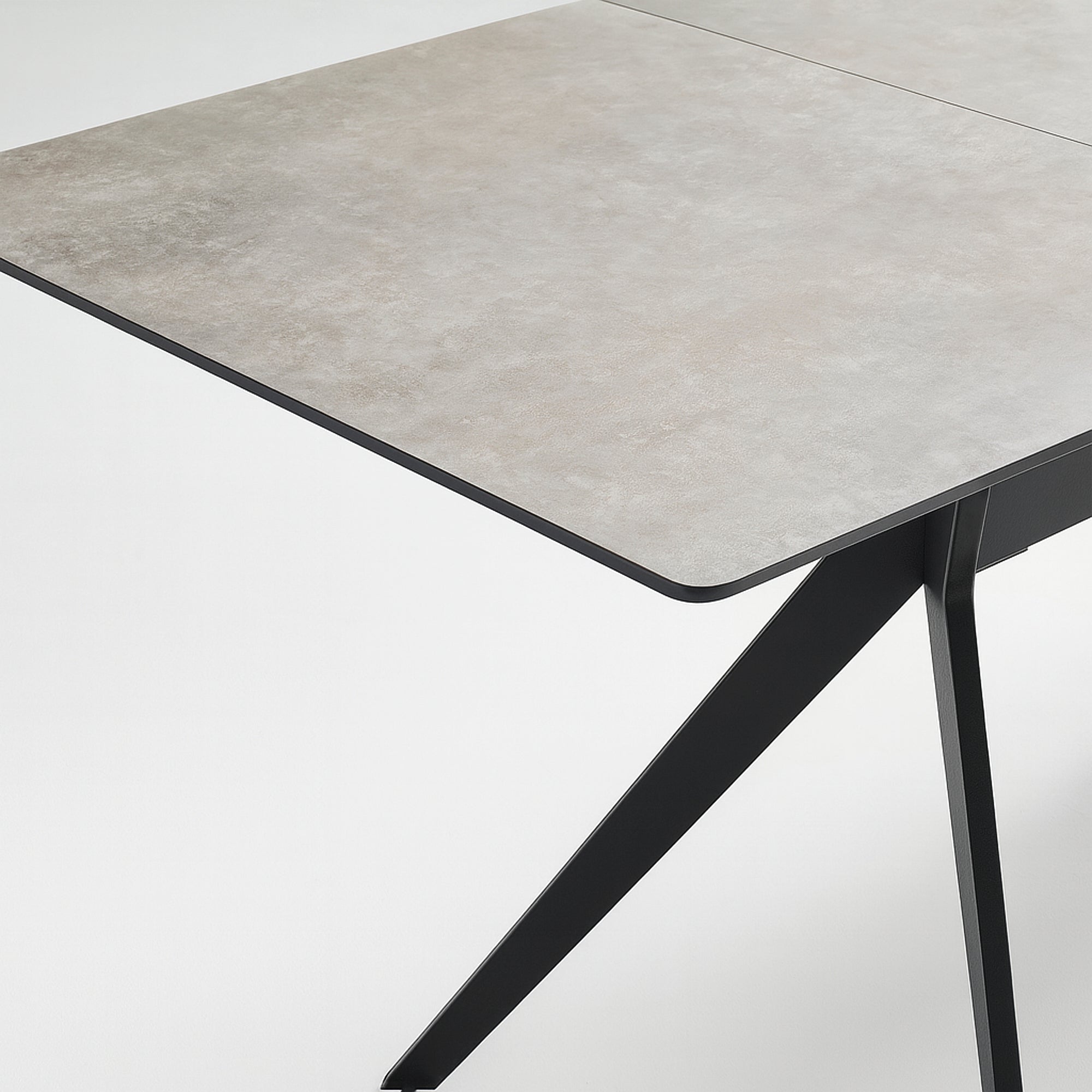 TUVAL | שולחן אוכל מלבני 140/90 ס"מ, נפתח ל-240 ס"מ, עד 10 סועדים