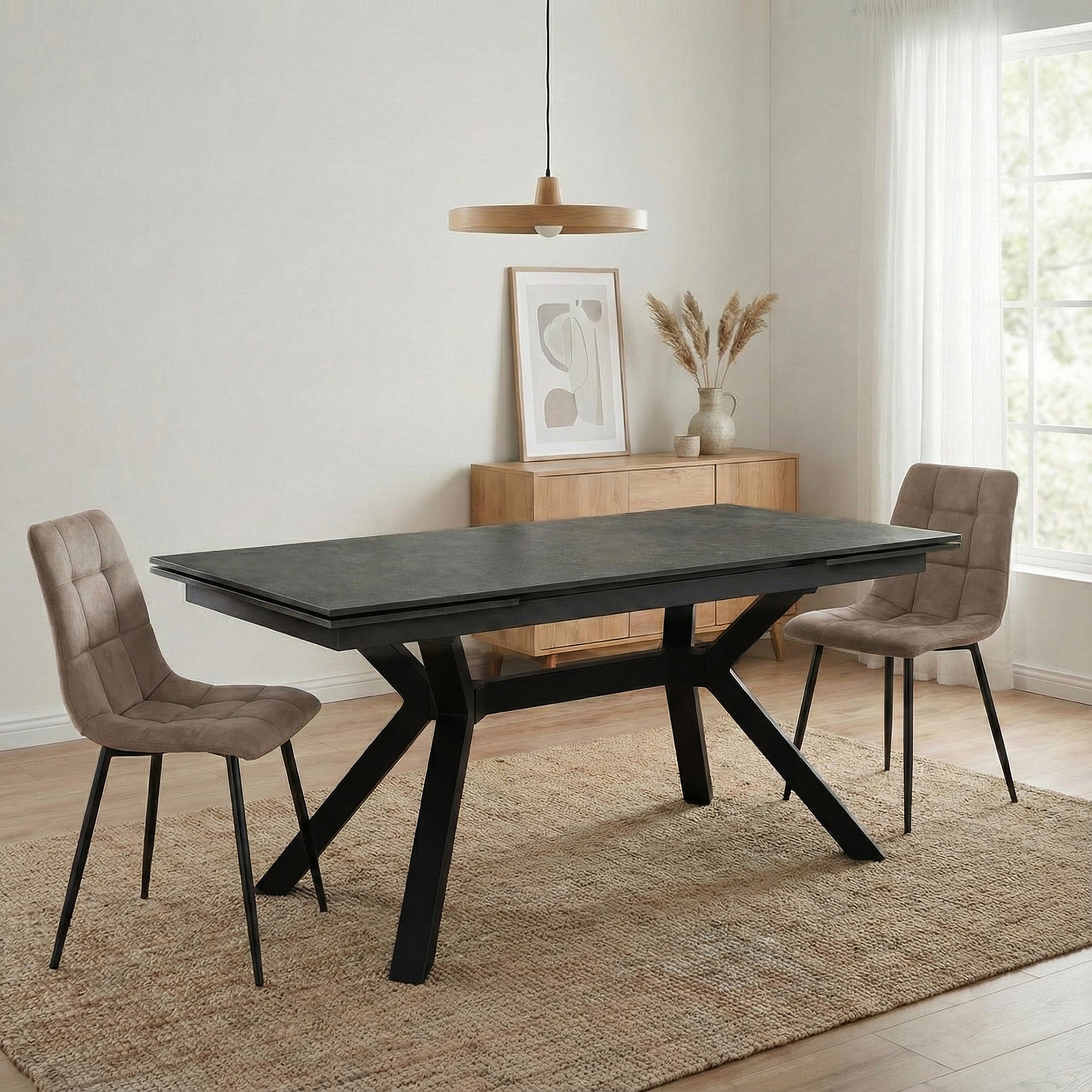 HAKO | שולחן אוכל מלבני נפתח, מגיע בשני גדלים