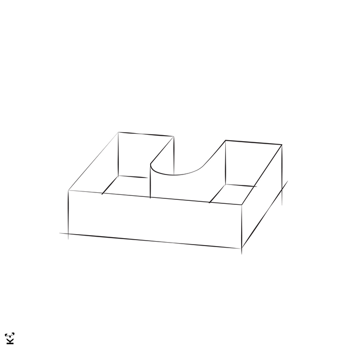 AFU | ארון אמבט מעוגל וצף, מעוצב בסגנון נורדי