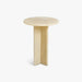 תמונה מזווית מספר 3 של המוצר IDEAL | שולחן צד עשוי אבן אוניקס צהובה
