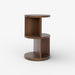 תמונה מזווית מספר 8 של המוצר YURGEN | שולחן צד מעוגל מעץ בגוון טבעי