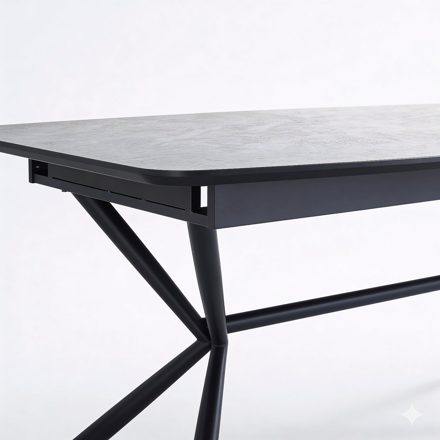 KARG | שולחן אוכל מלבני 180/100 ס"מ, נפתח ל-270 ס"מ, עד 12 סועדים