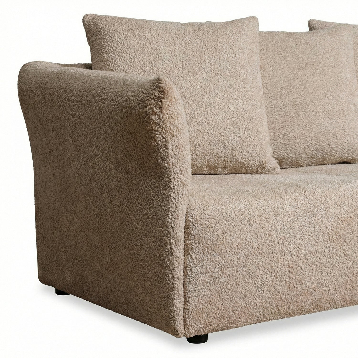 YRSAU | ספה תלת מושבית מודרנית מרופדת בבד אריג - KUALA