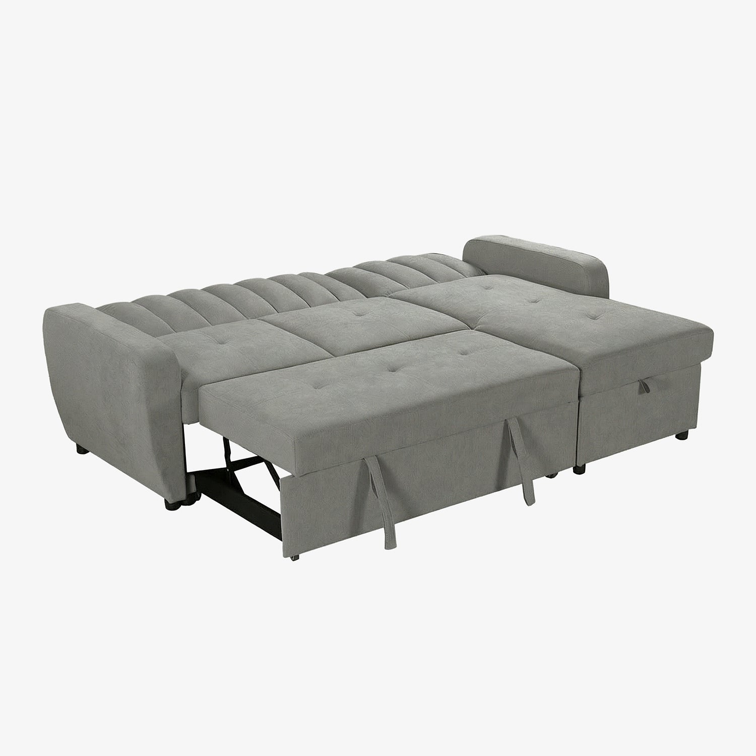 LEIFST | ספת שזלונג נפתחת למיטה, מרופדת בבד אריג, 218 ס"מ - KUALA