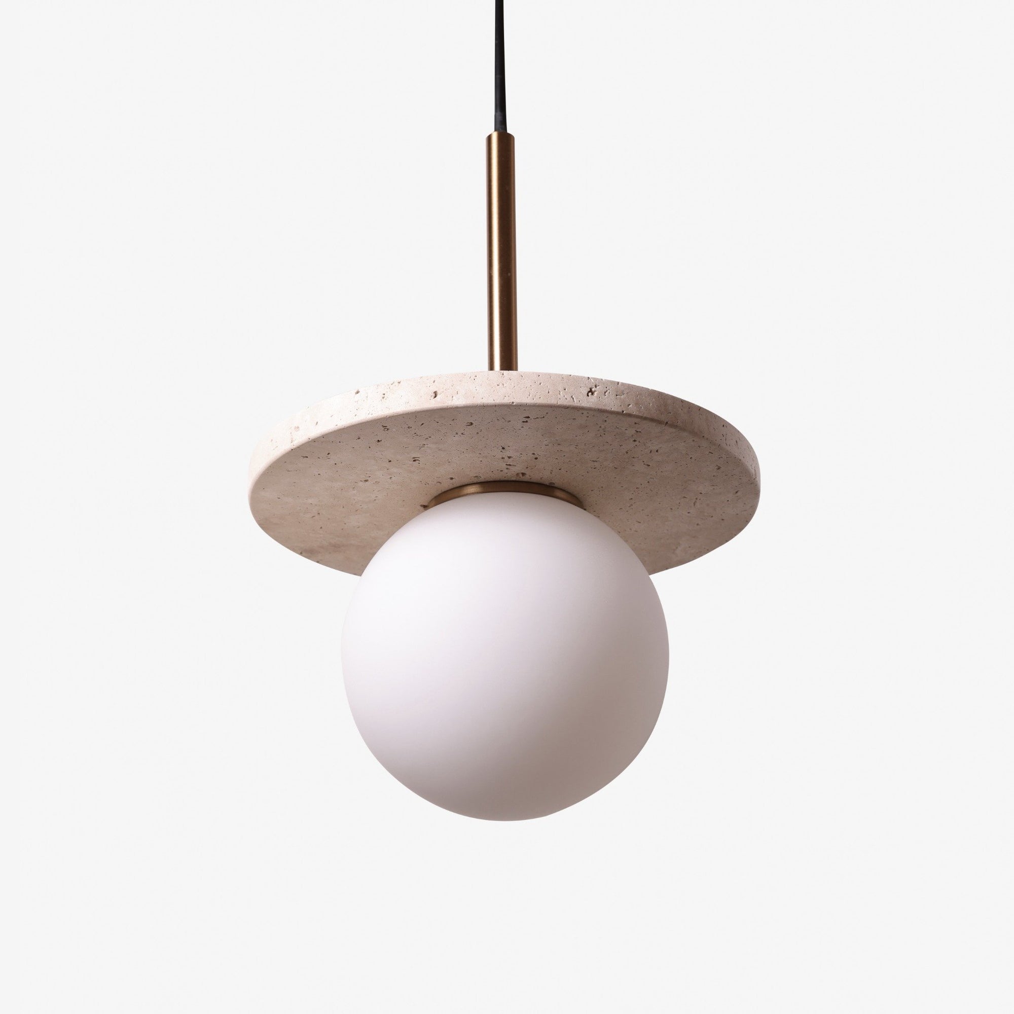 COVI | מנורת תליה מעוצבת בשילוב טרוורטין