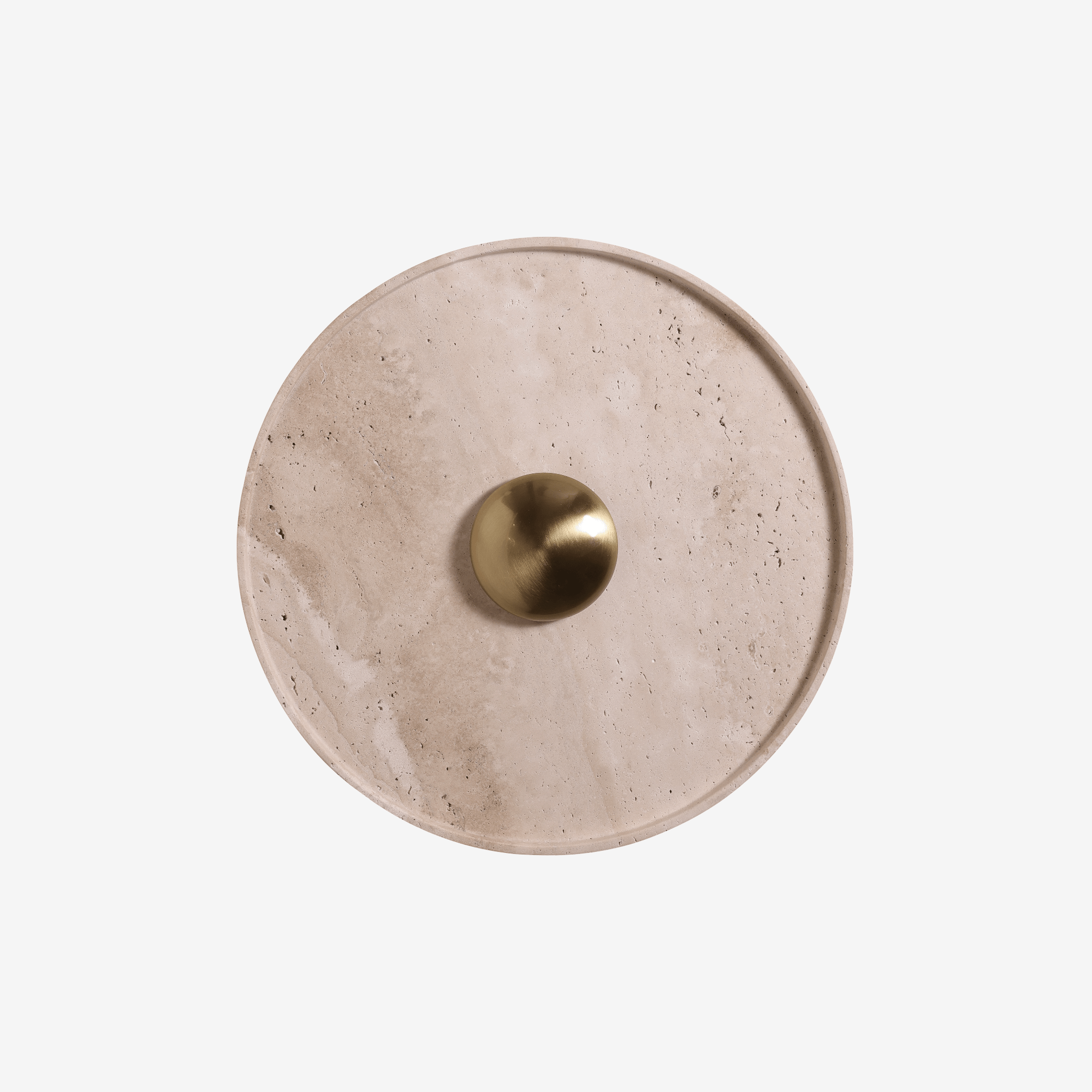 WUBO | מנורת קיר עגולה משולבת טרוורטין