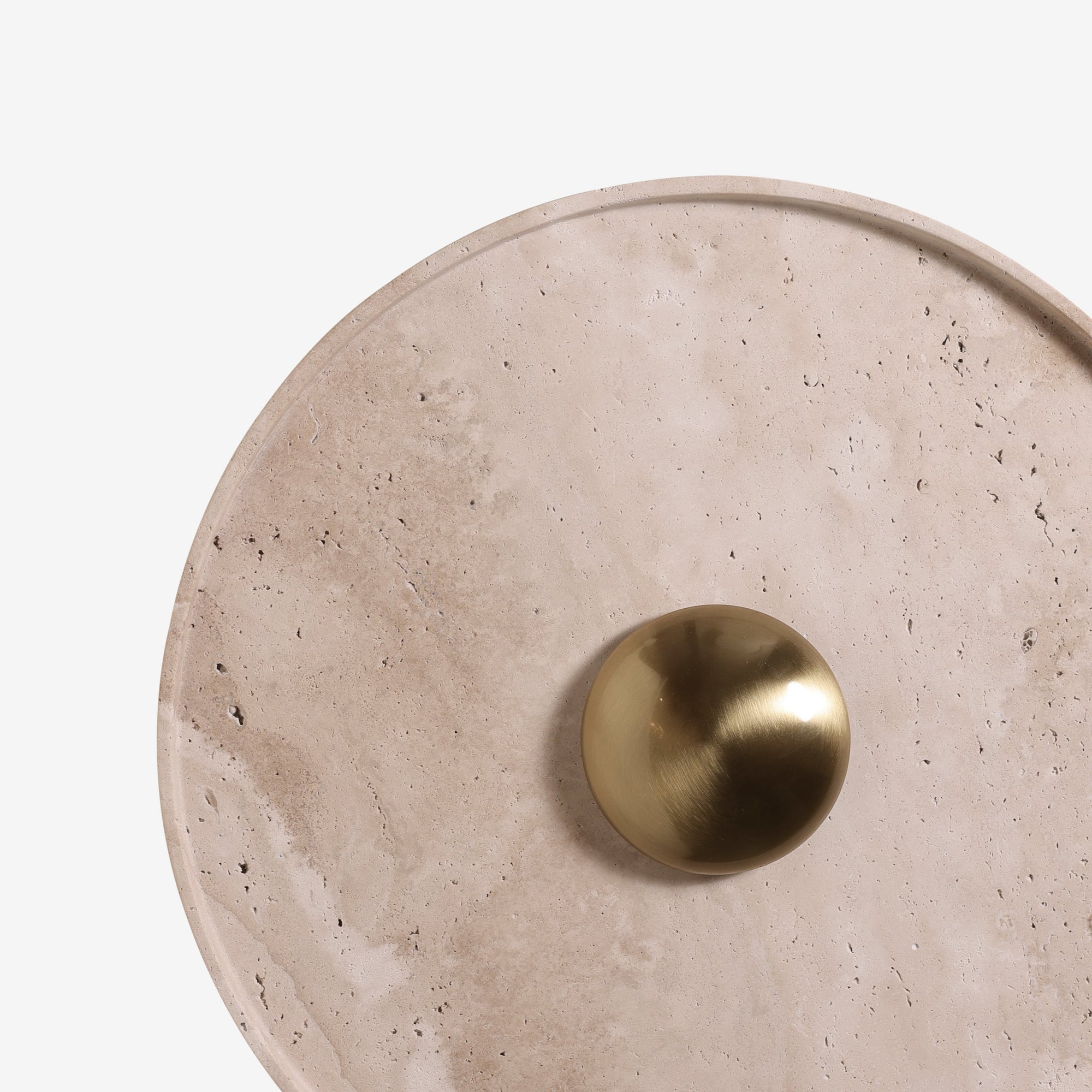 WUBO | מנורת קיר עגולה משולבת טרוורטין