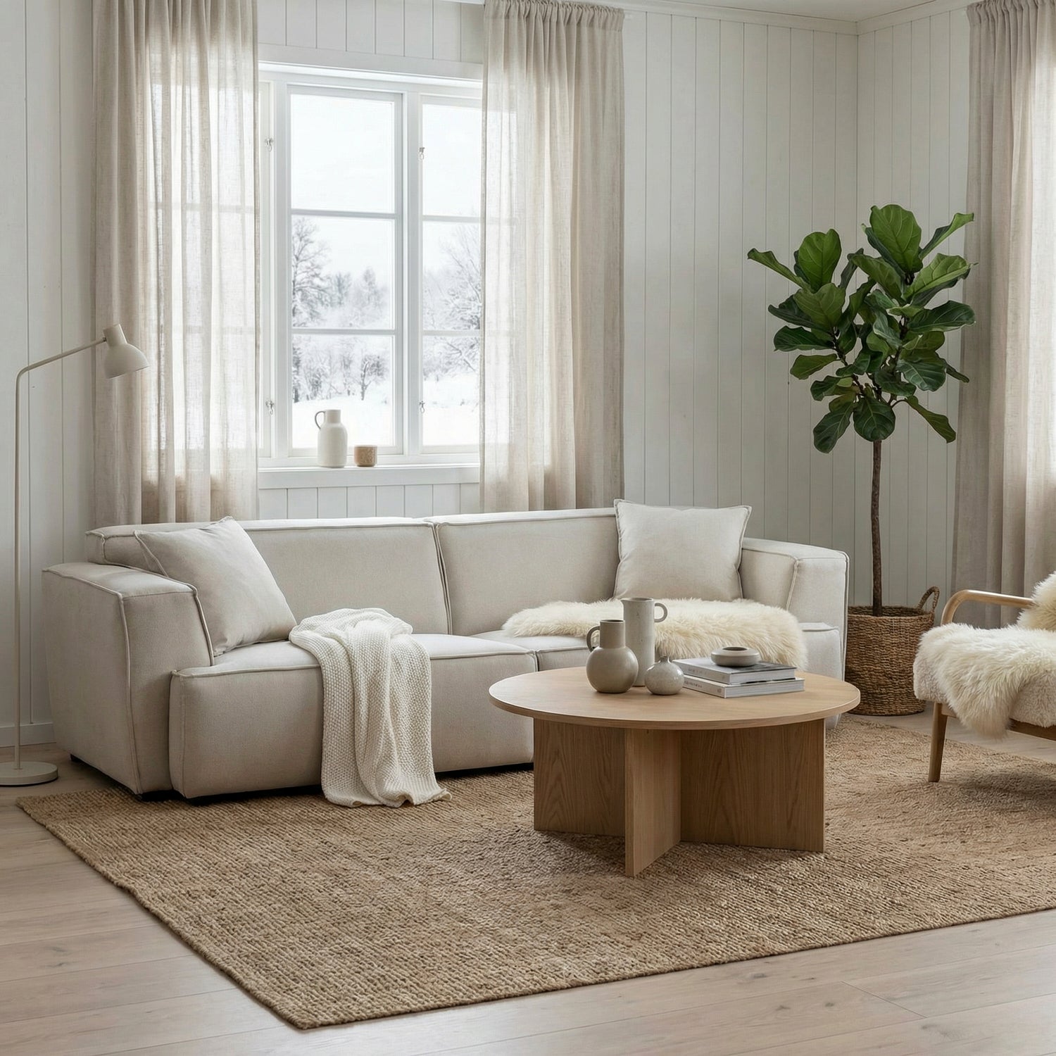 HAKORI | ספה תלת מושבית מודרנית מרופדת בבד אריג