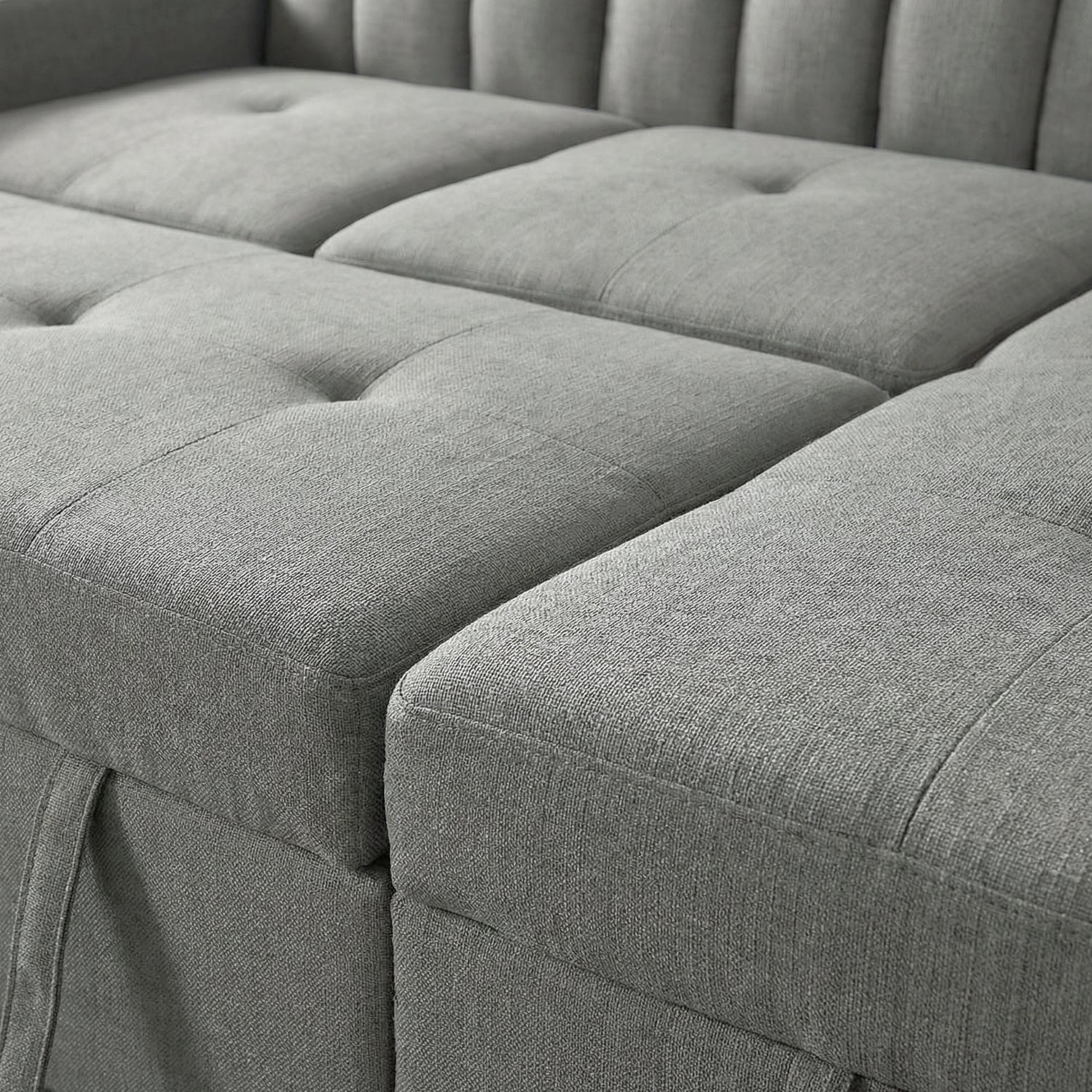 LEIFST | ספת שזלונג נפתחת למיטה, מרופדת בבד אריג, 218 ס"מ - KUALA