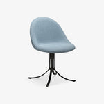 TAVERA | כיסא משרדי מרופד בבד בוקלה בשילוב רגלי מתכת בגוון שחור