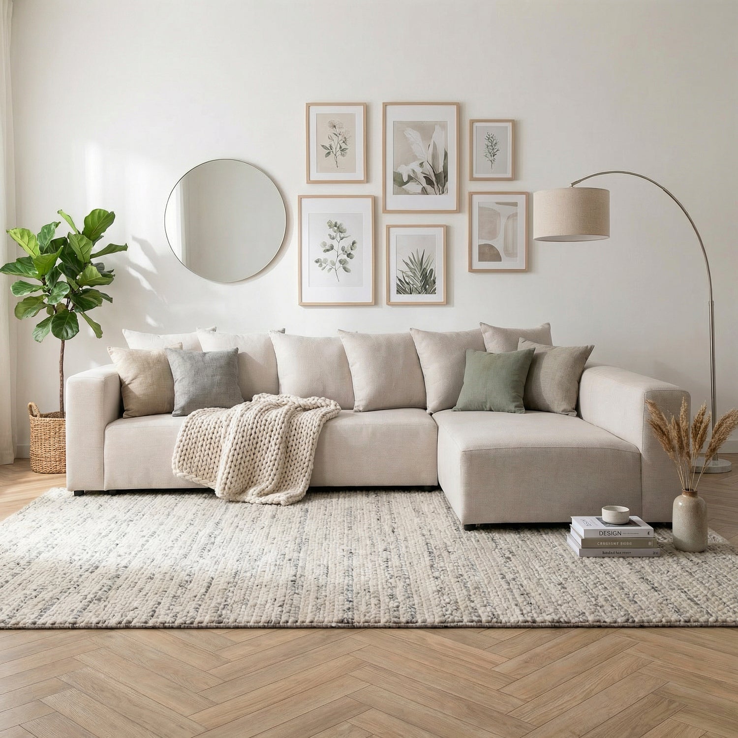 EBBERO | ספה פינתית מודרנית מרופדת בבד אריג - KUALA